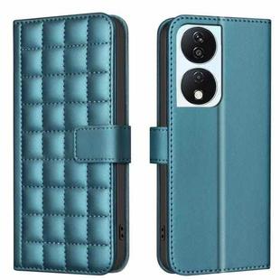 For Honor X7b Square Texture Leather Phone Case(Green)