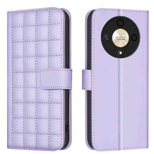 For Honor X9b / Magic6 Lite Square Texture Leather Phone Case(Purple)