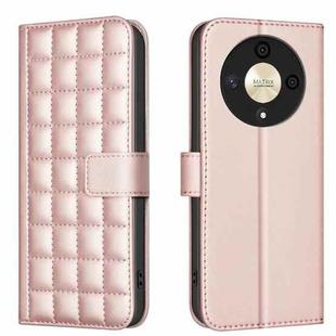 For Honor X9b / Magic6 Lite Square Texture Leather Phone Case(Rose Gold)