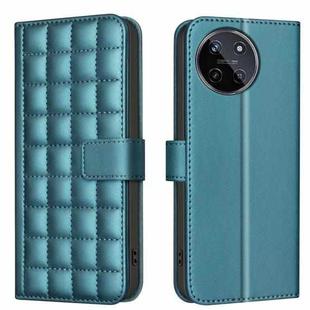 For Realme 11 4G Global Square Texture Leather Phone Case(Green)