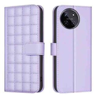 For Realme 11 4G Global Square Texture Leather Phone Case(Purple)