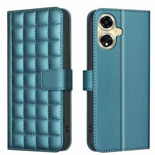 For OPPO A59 5G Square Texture Leather Phone Case(Green)