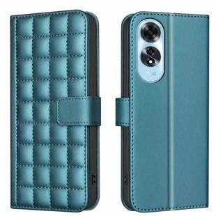 For OPPO A60 4G Square Texture Leather Phone Case(Green)