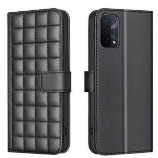 For OPPO A74 5G / A93 5G / A54 5G Square Texture Leather Phone Case(Black)