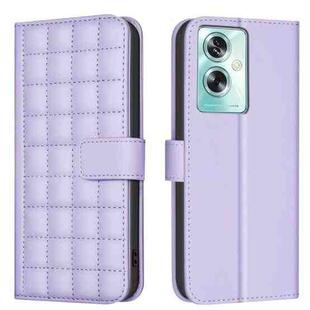 For OPPO A79 5G Square Texture Leather Phone Case(Purple)