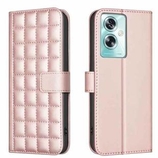 For OPPO A79 5G Square Texture Leather Phone Case(Rose Gold)