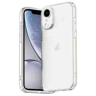 For iPhone XR Four Corner Airbag Transparent Glass Phone Case
