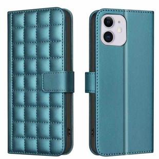 For iPhone 11 Square Texture Leather Phone Case(Green)