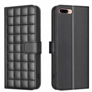 For iPhone SE 2024 Square Texture Leather Phone Case(Black)