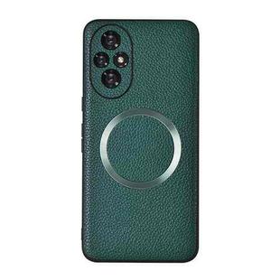 For Honor 200 CD Magsafe Magnetic Litchi Texture Phone Case(Green)