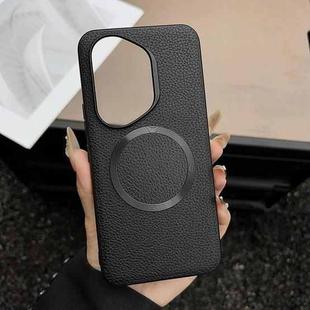 For Honor 400 Pro Global 160.8mm CD Magsafe Magnetic Litchi Texture Phone Case(Black)