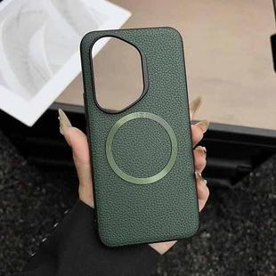 For Honor 400 Pro Global 160.8mm CD Magsafe Magnetic Litchi Texture Phone Case(Green)