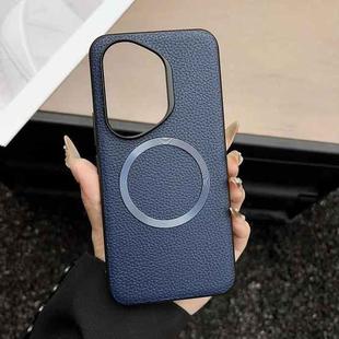 For Honor 400 Pro Global 160.8mm CD Magsafe Magnetic Litchi Texture Phone Case(Blue)