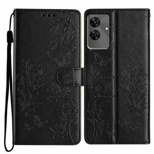 For Realme C61 / C63 Butterfly Love Flower Embossed Leather Phone Case(Black)