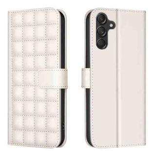 For Samsung Galaxy S24+ 5G Square Texture Leather Phone Case(Beige)
