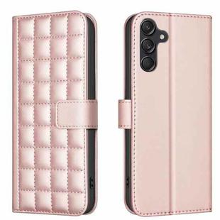 For Samsung Galaxy A13 5G / 4G Square Texture Leather Phone Case(Rose Gold)