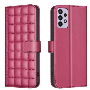 For Samsung Galaxy A32 5G Square Texture Leather Phone Case(Red)