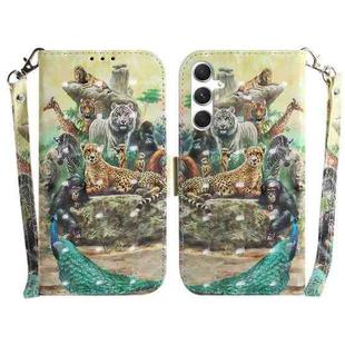 For Samsung Galaxy S25+ 5G 3D Colored Horizontal Flip Leather Phone Case(Zoo)
