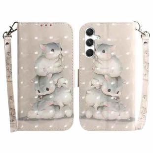 For Samsung Galaxy S25+ 5G 3D Colored Horizontal Flip Leather Phone Case(Squirrels)