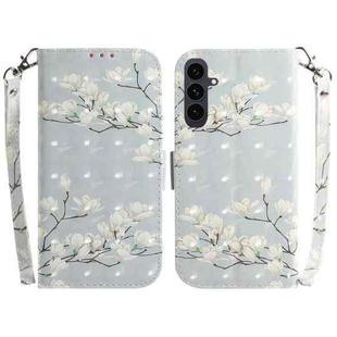 For Samsung Galaxy S25 FE 5G 3D Colored Horizontal Flip Leather Phone Case(Magnolia)