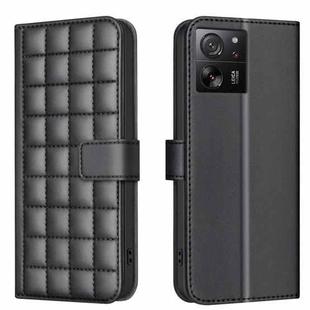 For Xiaomi 13T / Redmi K60 Ultra Square Texture Leather Phone Case(Black)