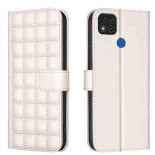 For Xiaomi Poco C31 / Redmi 9C / 10A Square Texture Leather Phone Case(Beige)