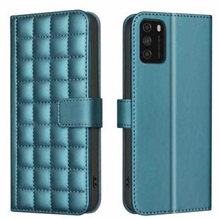 For Xiaomi Poco M3 Pro / Redmi Note 10 5G Square Texture Leather Phone Case(Green)