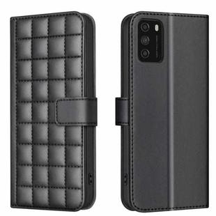 For Xiaomi Poco M3 Pro / Redmi Note 10 5G Square Texture Leather Phone Case(Black)