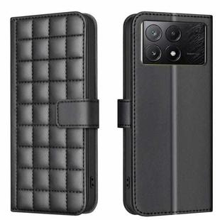 For Xiaomi Poco X6 Pro / Redmi K70E Square Texture Leather Phone Case(Black)