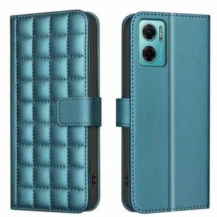 For Redmi 10 5G / Note 11E Square Texture Leather Phone Case(Green)