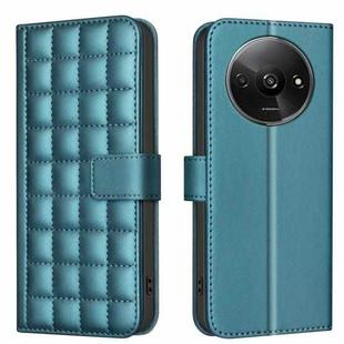 For Redmi A3 Square Texture Leather Phone Case(Green)