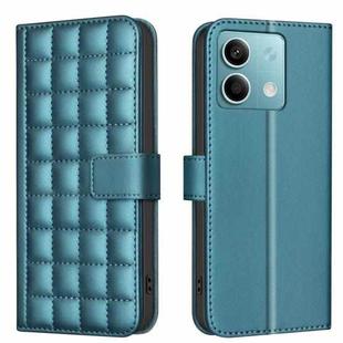 For Redmi Note 13 4G Global Square Texture Leather Phone Case(Green)