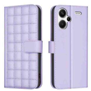 For Redmi Note 13 Pro+ 5G Square Texture Leather Phone Case(Purple)