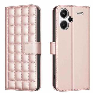 For Redmi Note 13 Pro+ 5G Square Texture Leather Phone Case(Rose Gold)