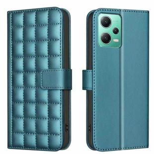 For Redmi Note 12 5G Global / Xiaomi Poco X5 Square Texture Leather Phone Case(Green)