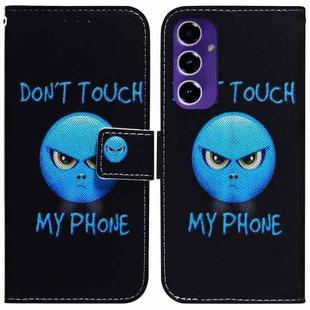 For Samsung Galaxy S24 FE 5G Coloured Drawing Flip Leather Phone Case(Anger)