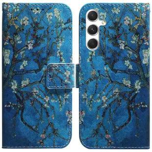 For Samsung Galaxy S25+ 5G Coloured Drawing Flip Leather Phone Case(Apricot)