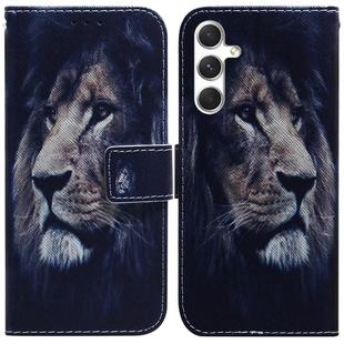 For Samsung Galaxy S25+ 5G Coloured Drawing Flip Leather Phone Case(Lion)