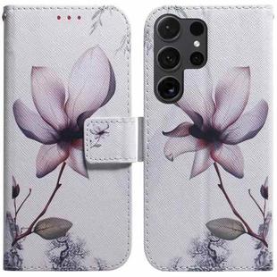 For Samsung Galaxy S25 Ultra 5G Coloured Drawing Flip Leather Phone Case(Magnolia)