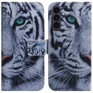 For Samsung Galaxy S25 FE 5G Coloured Drawing Flip Leather Phone Case(Tiger)