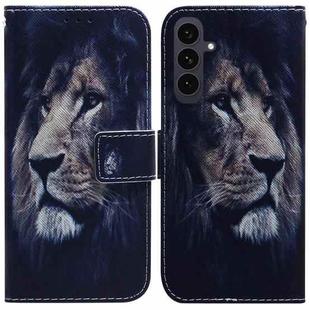 For Samsung Galaxy S25 FE 5G Coloured Drawing Flip Leather Phone Case(Lion)