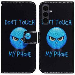 For Samsung Galaxy S25 FE 5G Coloured Drawing Flip Leather Phone Case(Anger)