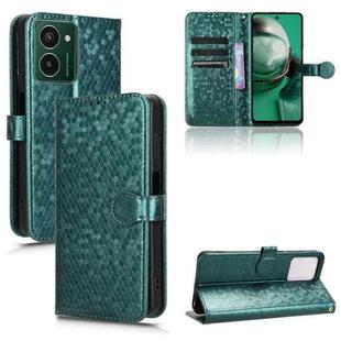 For HMD Pulse Pro / Pulse / Pulse+ Honeycomb Dot Texture Leather Phone Case(Green)