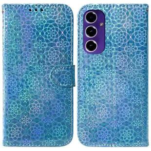 For Samsung Galaxy S24 FE 5G Colorful Magnetic Buckle Leather Phone Case(Blue)