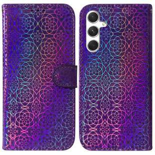 For Samsung Galaxy S25+ 5G Colorful Magnetic Buckle Leather Phone Case(Purple)