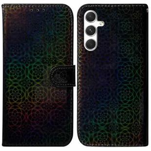 For Samsung Galaxy S25+ 5G Colorful Magnetic Buckle Leather Phone Case(Black)
