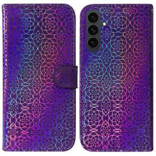 For Samsung Galaxy S25 FE 5G Colorful Magnetic Buckle Leather Phone Case(Purple)