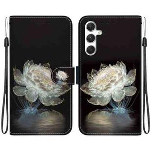 For Samsung Galaxy S25+ 5G Crystal Texture Colored Drawing Leather Phone Case(Crystal Peony)