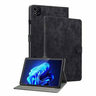 For itel Pad One 10.1 Tiger Pattern Flip Leather Tablet Case(Black)