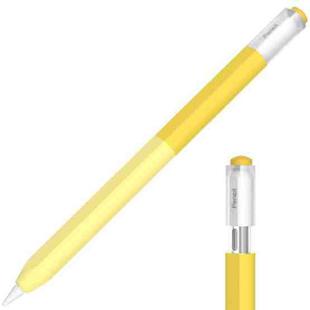 For Apple Pencil USB-C Gradient Silicone Stylus Protective Case(Yellow)